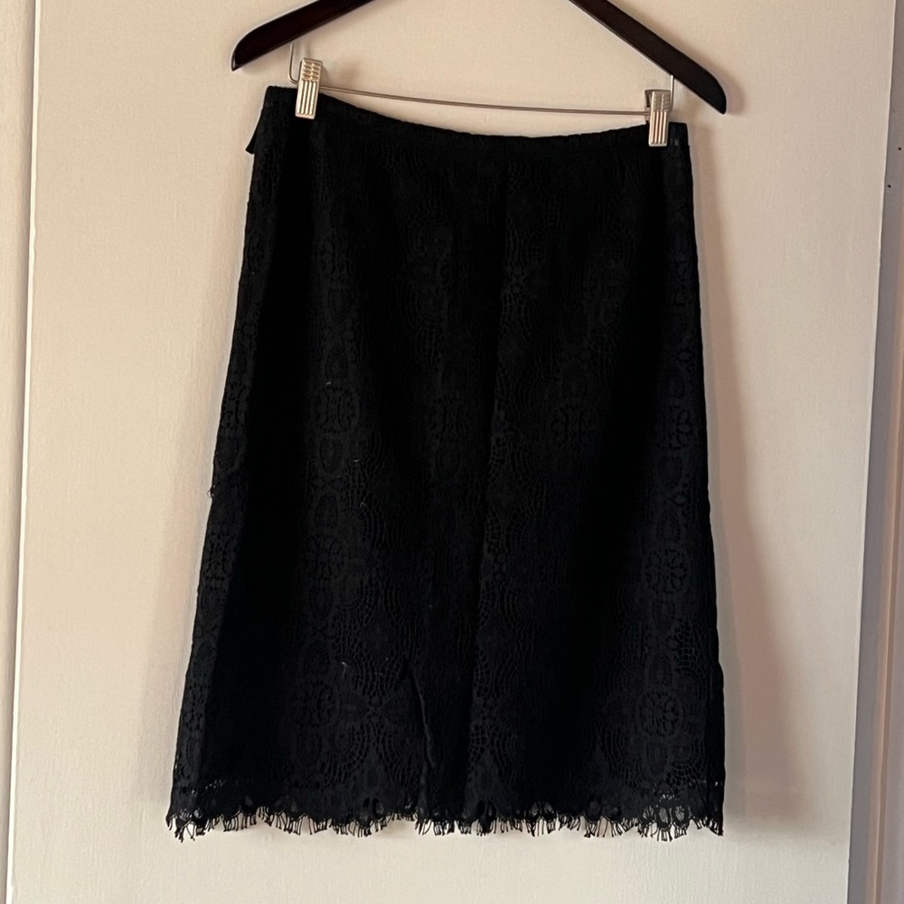 ANTONIO MELANI Black Lace Skirt. Women’s 8.